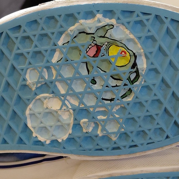 Vans Sk8 Hi Spongebob Imaginaaation Rainbow Mens 9.5 & Womens 11 High Top Shoes - Picture 13 of 13